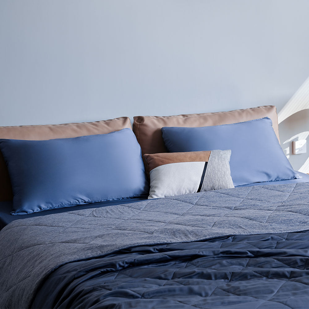 Blue Bamboo Fitted Sheet