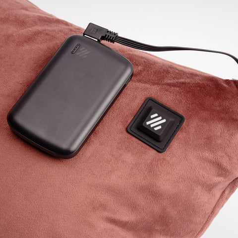 usb charged heated pillow