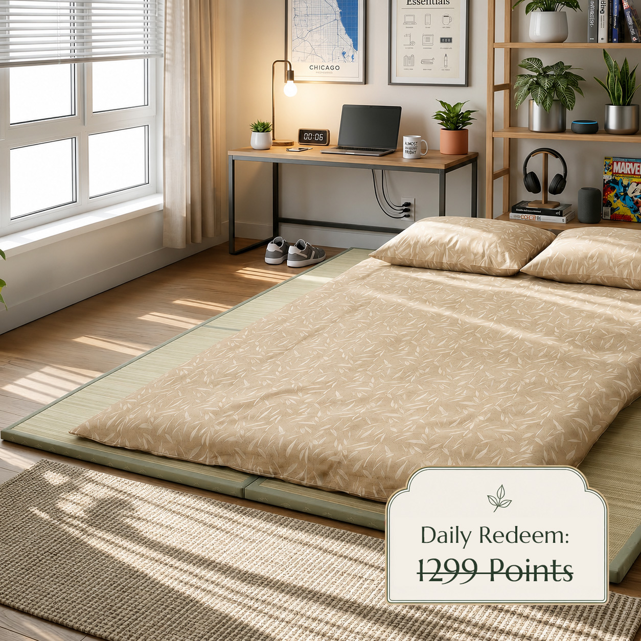 Cotton Futon Mattress Cover[twin]-Reward