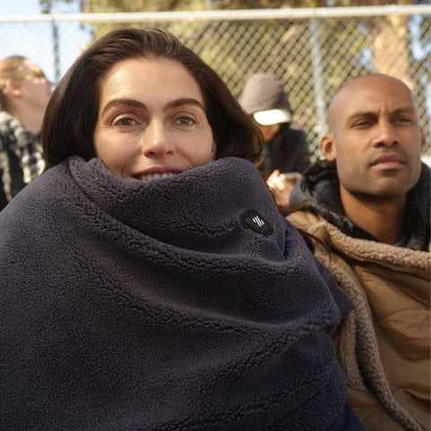 shivering in a camping trip,