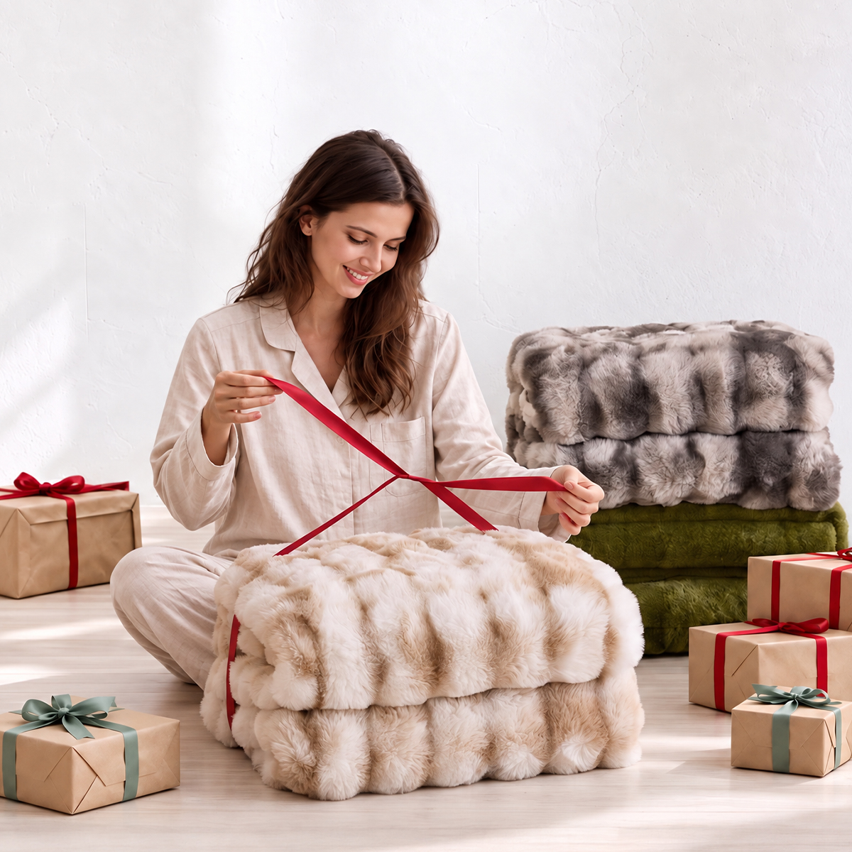 Fuzzy Calming Heated Weighted Blanket