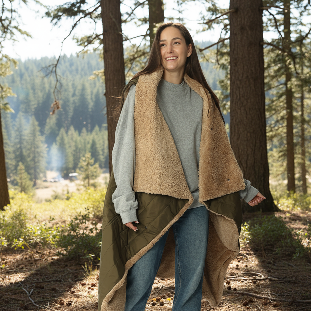 2-in-1 Cordless Wearable Heated Blanket （Waist Belt Edition）