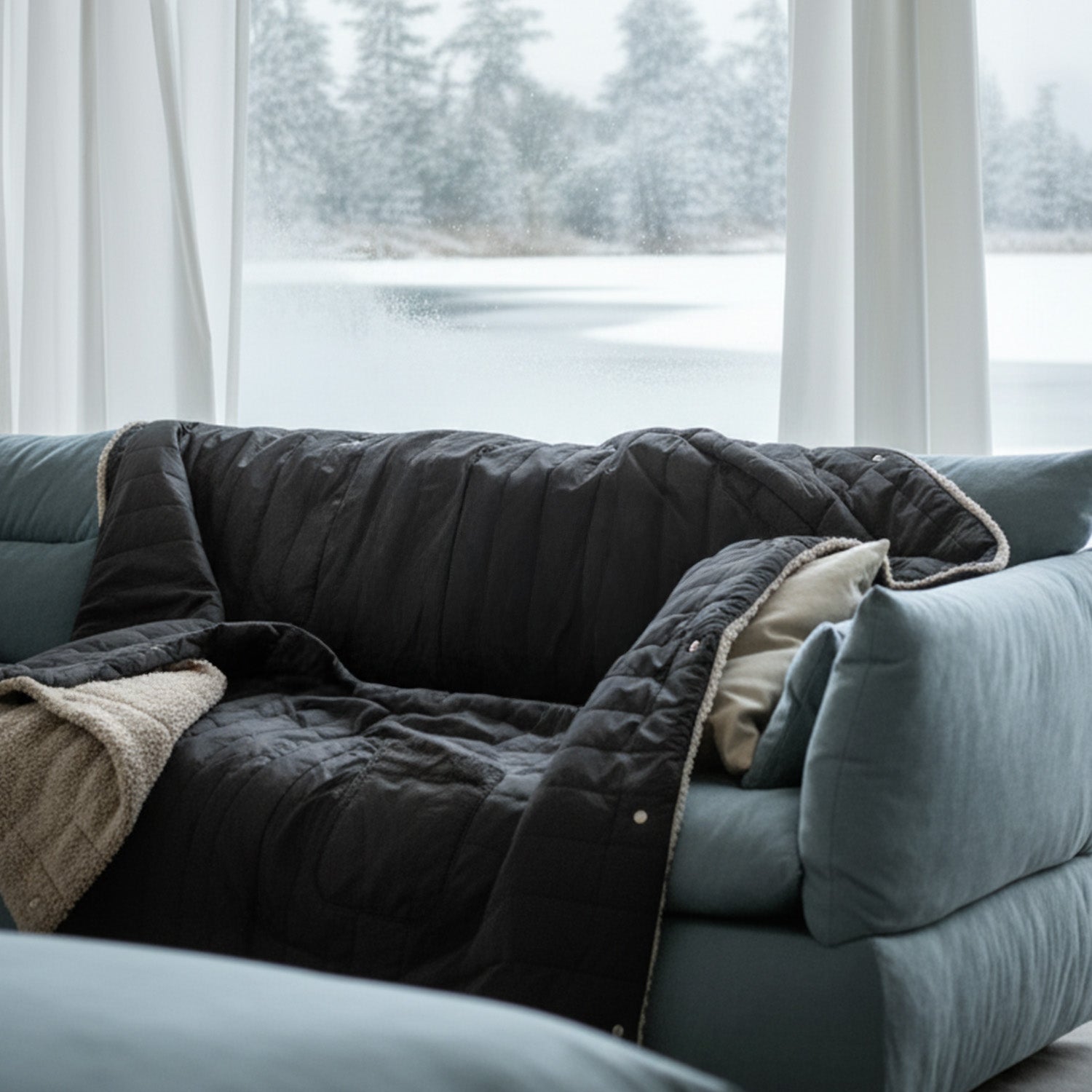 2-in-1 Cordless Wearable Heated Blanket （Waist Belt Edition）