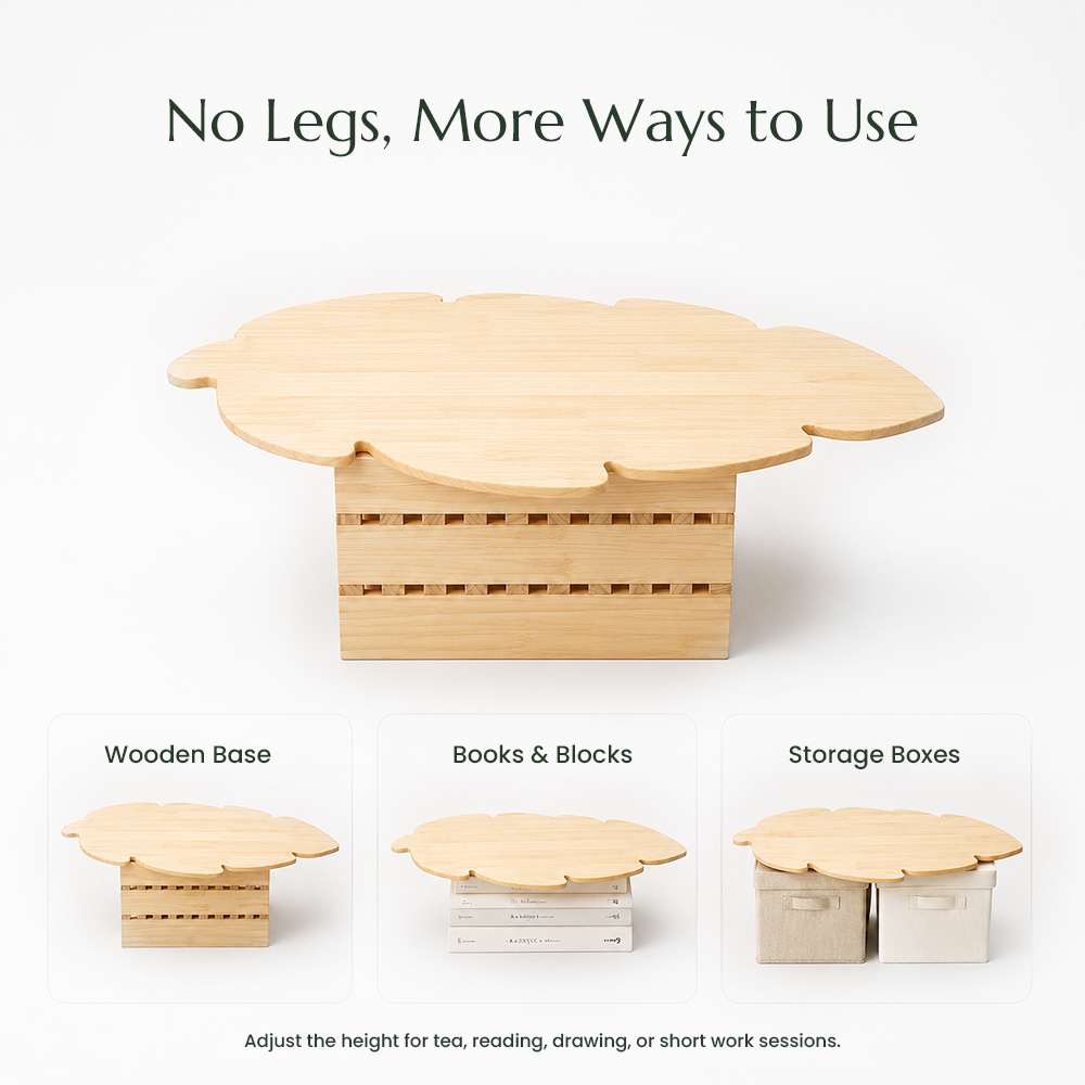Leaf Solid Wood Tabletop