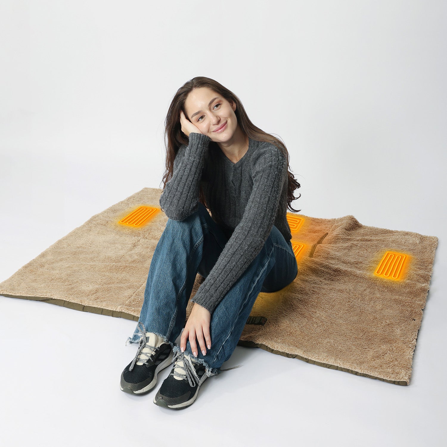 2-in-1 Cordless Wearable Heated Blanket （Waist Belt Edition）