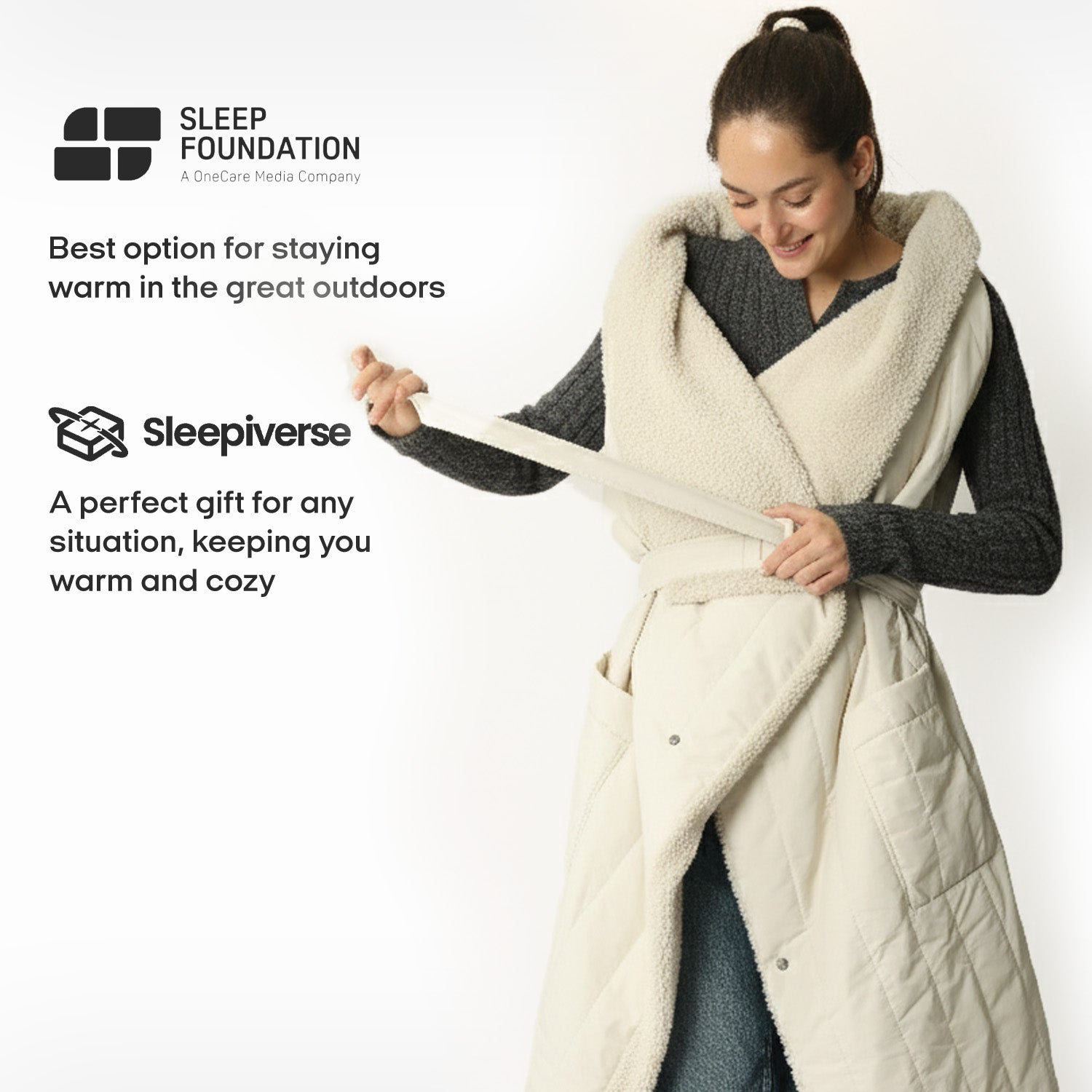 2-in-1 Cordless Wearable Heated Blanket （Waist Belt Edition）