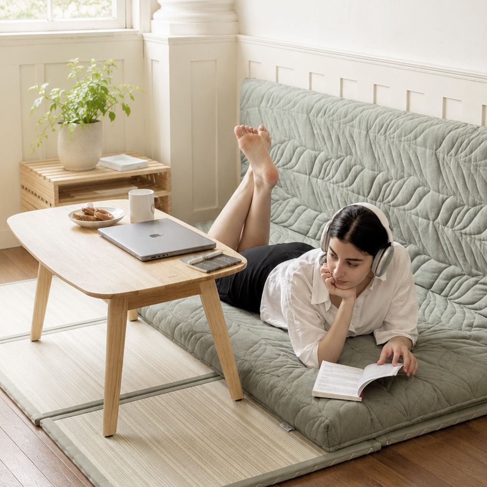 Solid Wood Folding Side Table