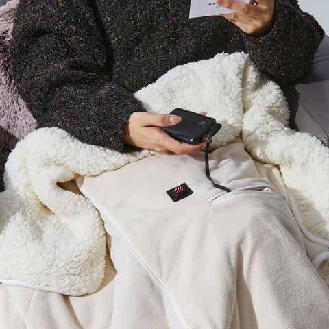 3-in-1 battery heated blanket and pillow
