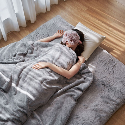 Zonli Home Faux Fur Heated Weighted Blanket