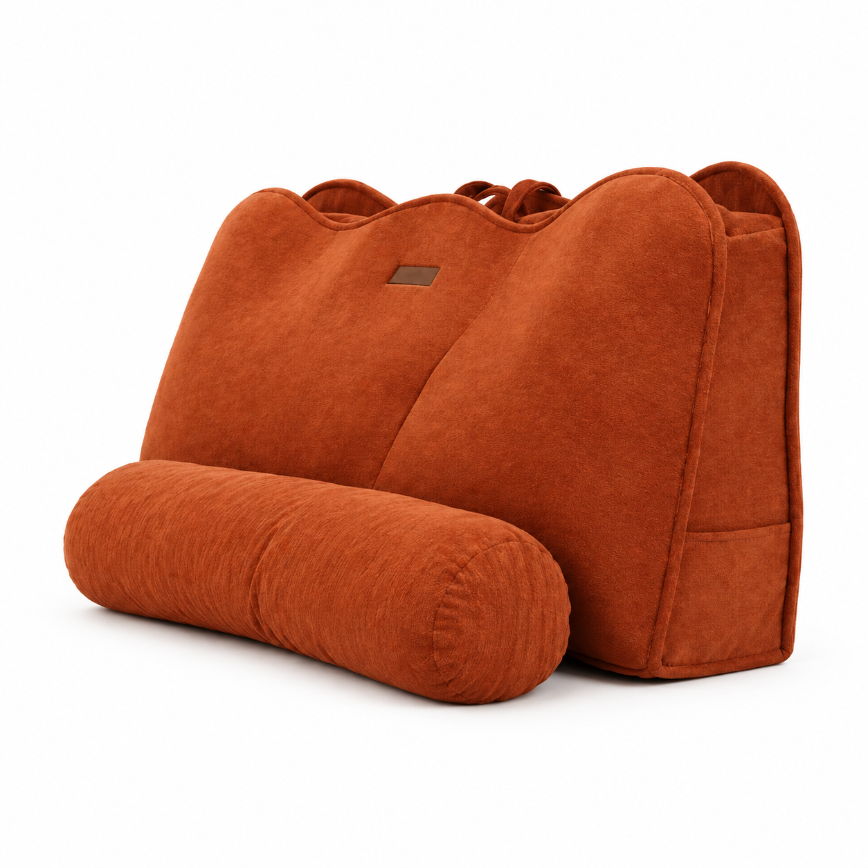 Wave-Shaped Backrest Pillow