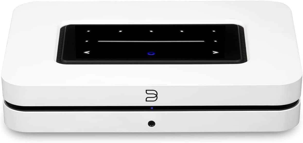 Bluesound Node reproductor de música inalámbrico multiroom alta resolución streaming audio WiFi Ethernet HDMI USB compatible AirPlay color blanco-Casagoloft