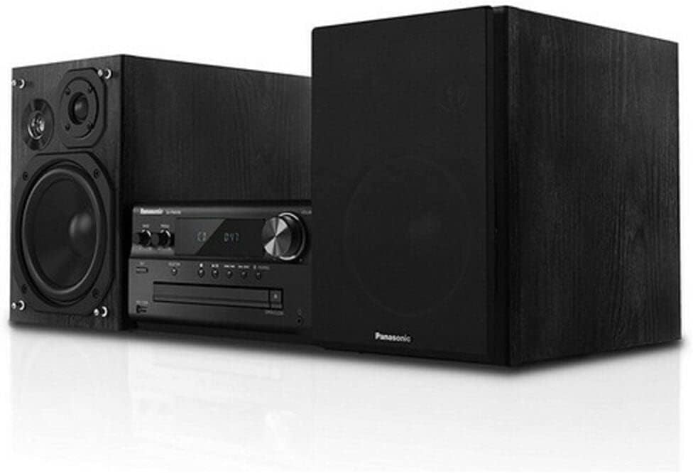 Panasonic SC-PMX90 microcadena HiFi con altavoces 120W Bluetooth USB radio FM woofer de 14 cm tweeter de cúpula de seda sistema estéreo para hogar color plata-Casagoloft