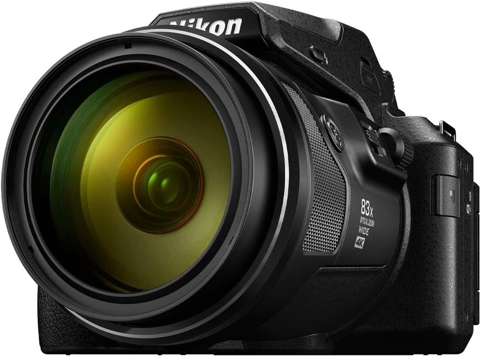Nikon Coolpix P950 cámara compacta 16MP zoom óptico 83x estabilización óptica RAW lente de largo alcance cámara para fotografía de naturaleza deportes y observación a distancia-Casagoloft
