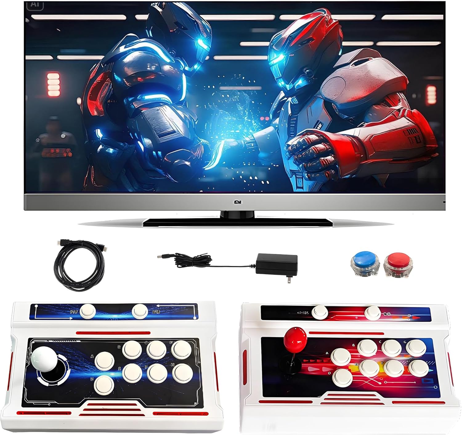 HKOORLAMULS consola de juegos retro tipo box con resolución HD 1280 x 720 más de 29000 juegos clásicos WiFi descarga plug and play soporte hasta 4 jugadores-Casagoloft