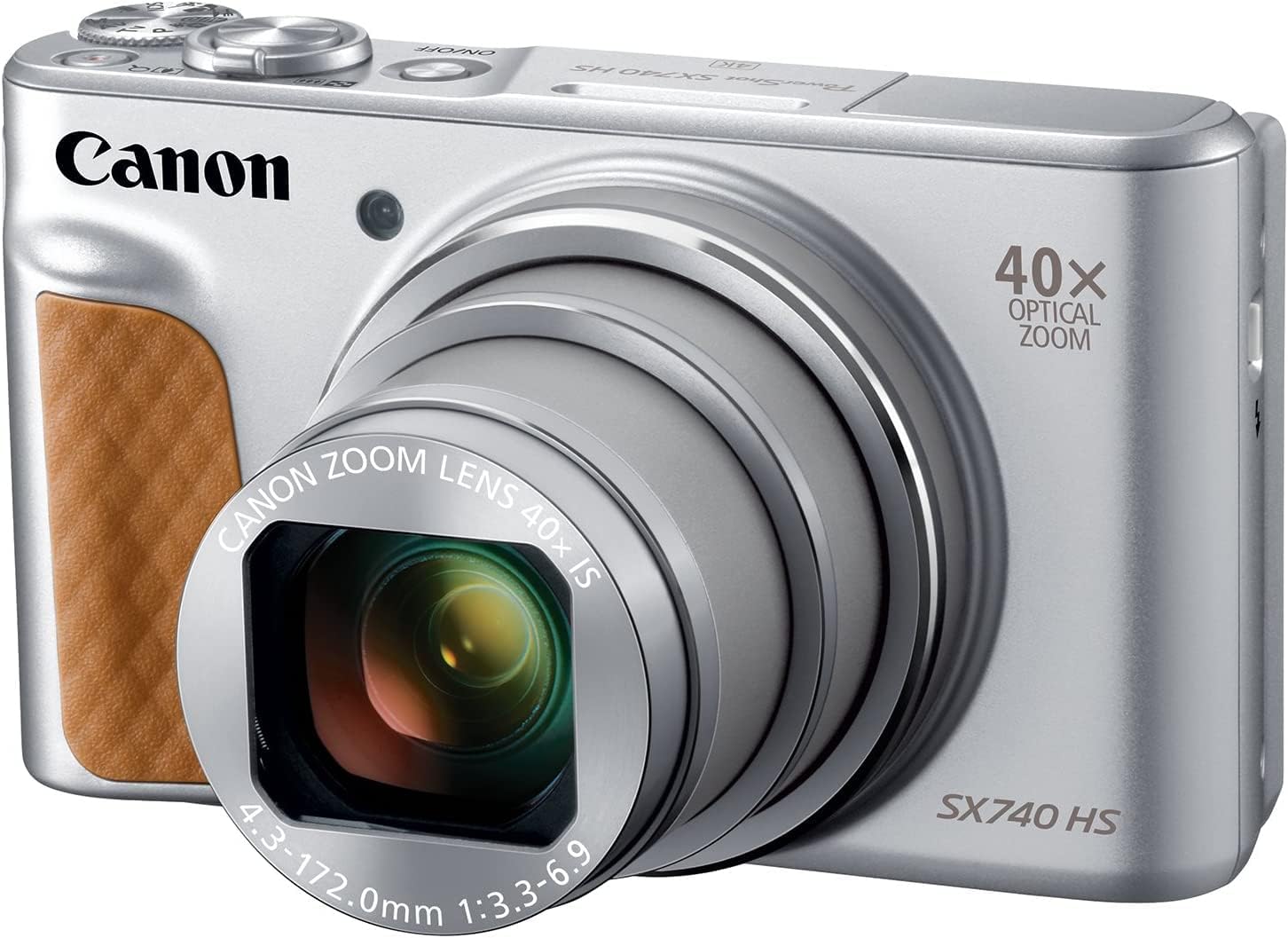 Canon Powershot SX740 HS cámara compacta 20,3MP zoom óptico 40x vídeo 4K UHD procesador DIGIC 8 estabilización 5 ejes pantalla LCD abatible WiFi Bluetooth cámara para viajes y uso diario-Casagoloft