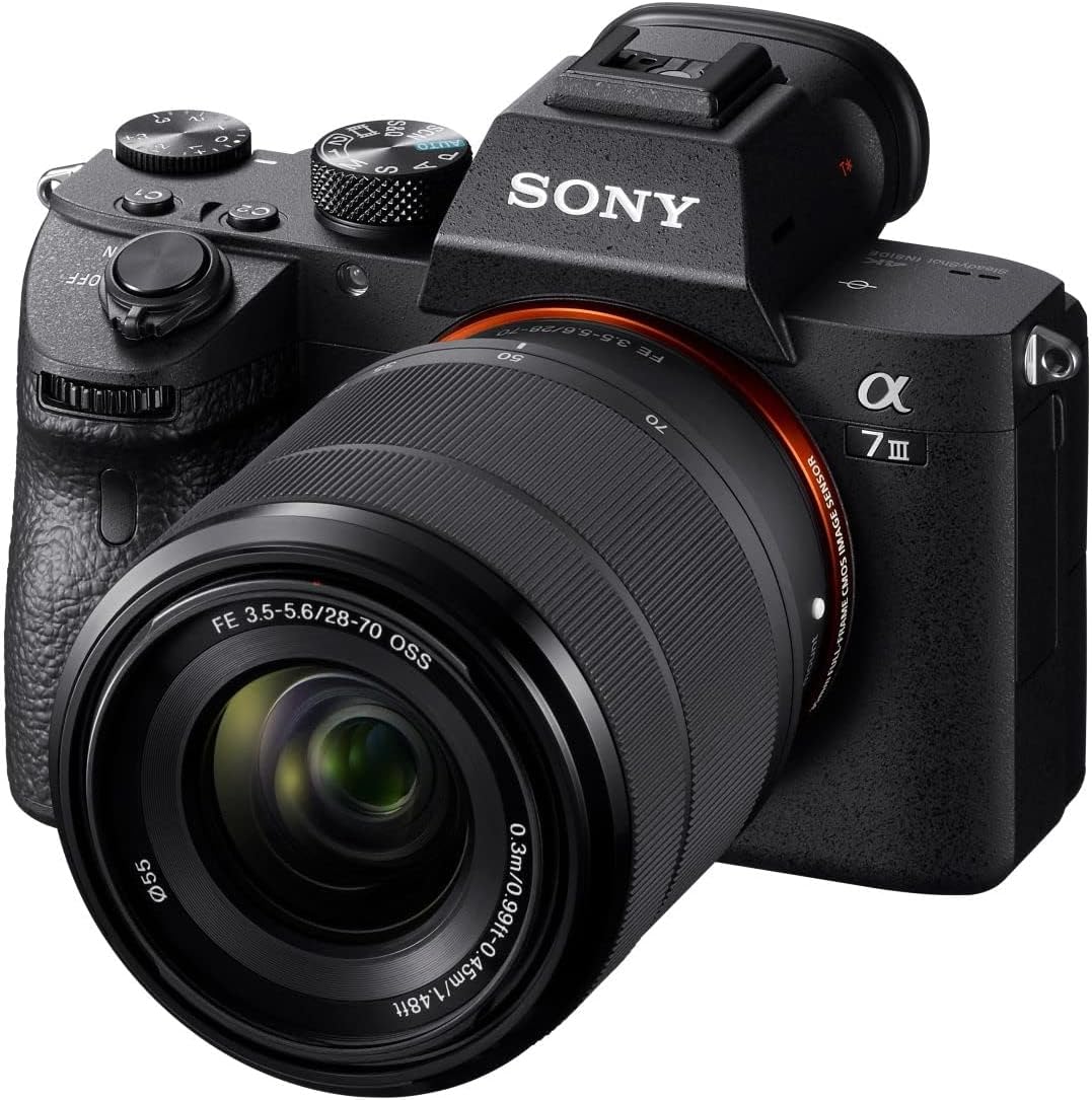Sony Alpha 7 III cámara mirrorless full frame 24,2MP con objetivo 28-70mm estabilización de 5 ejes 10fps enfoque automático avanzado vídeo 4K cámara profesional versátil-Casagoloft