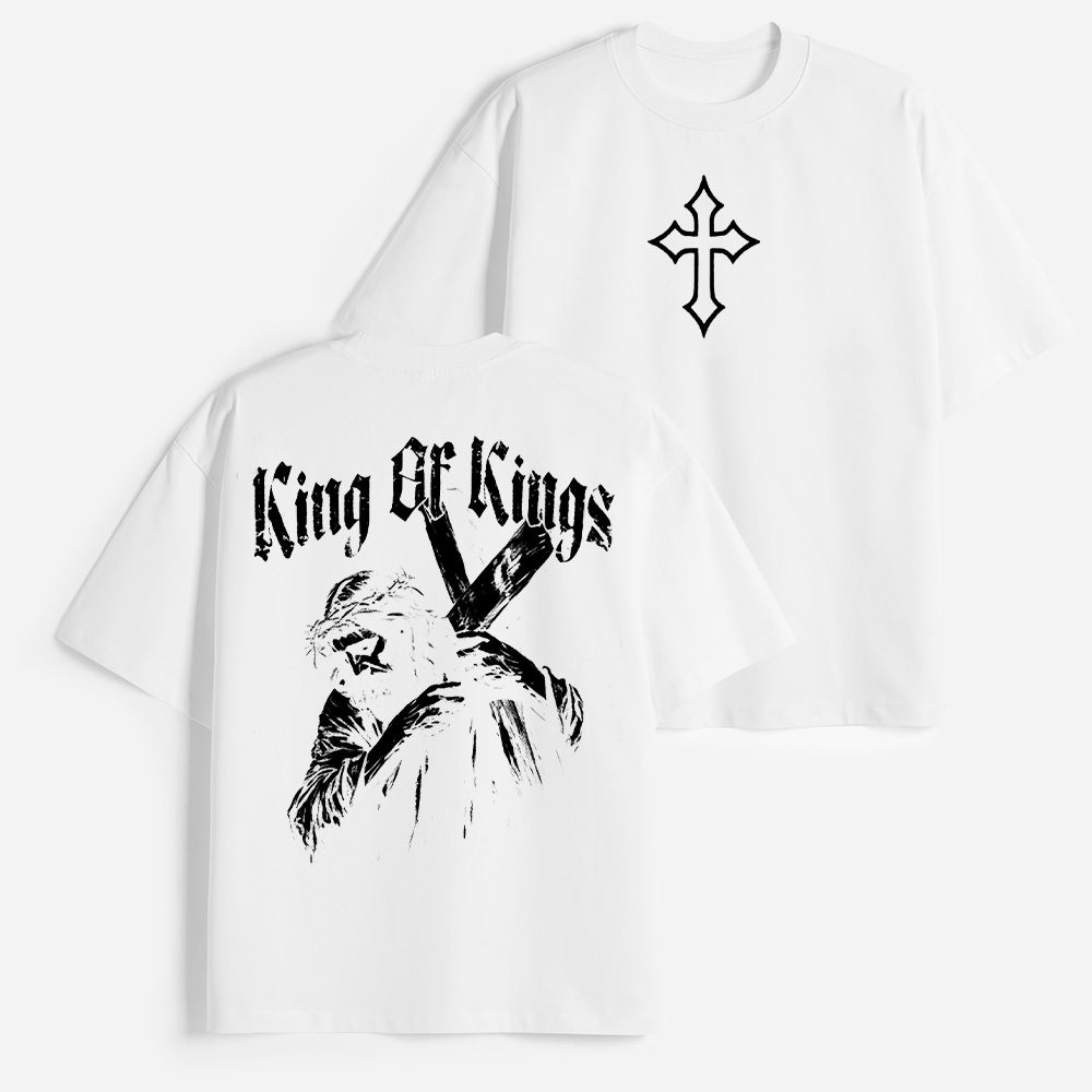 King of Kings Christian Heavy Elbow-Sleeve T-Shirt