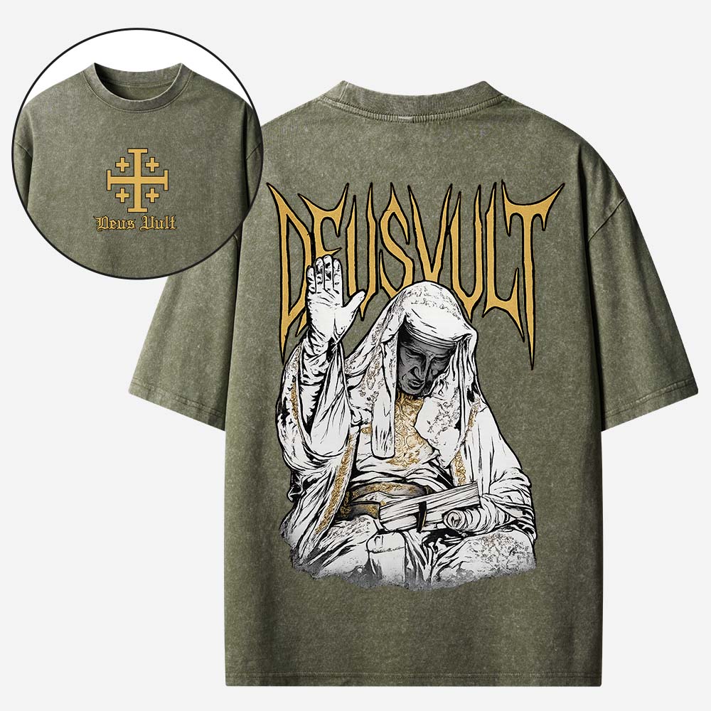 DEUSVULT Christian Washed T-Shirt
