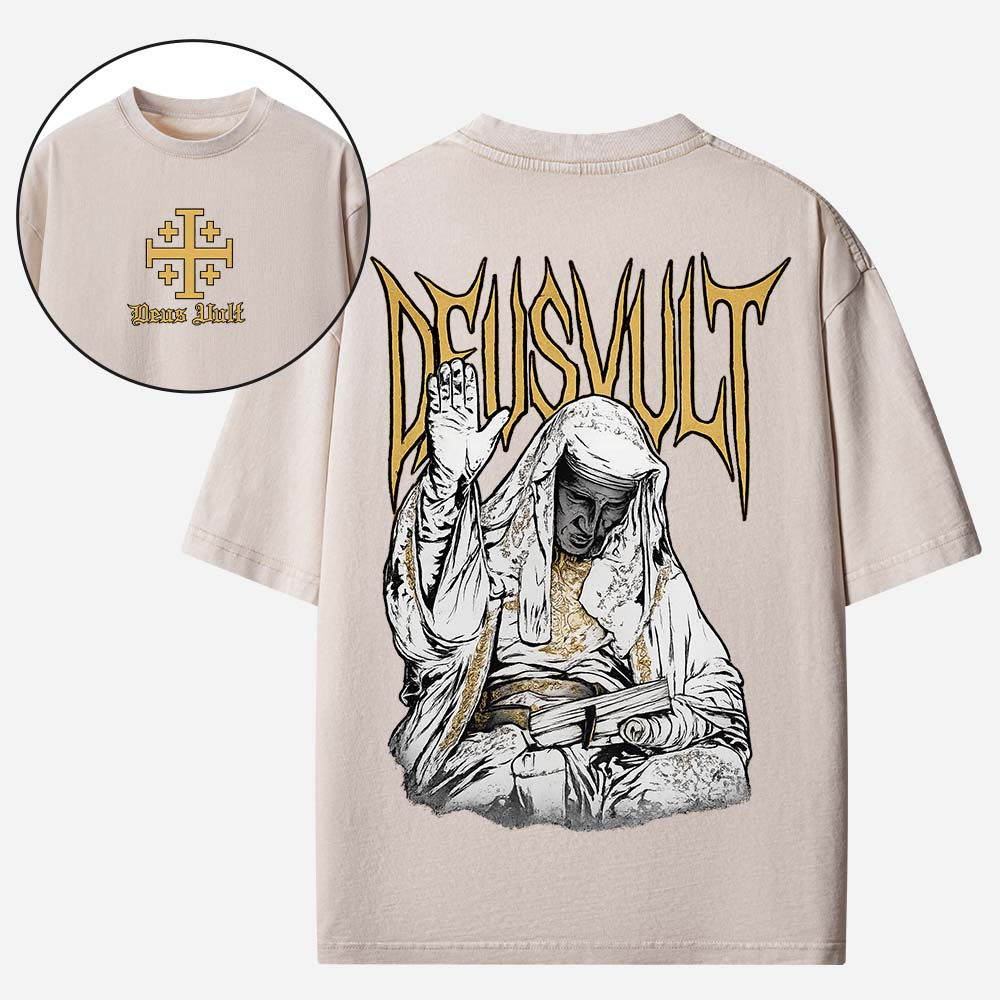 DEUSVULT Christian Washed T-Shirt