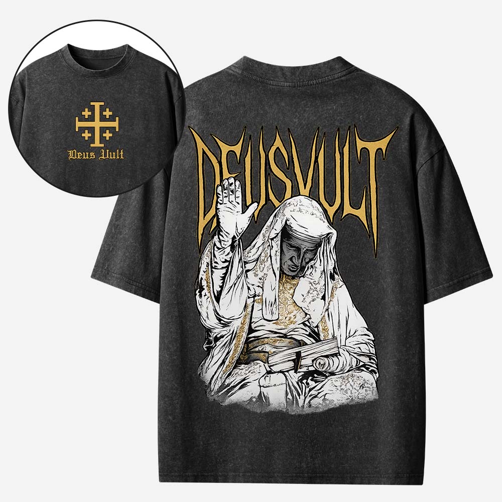 DEUSVULT Christian Washed T-Shirt