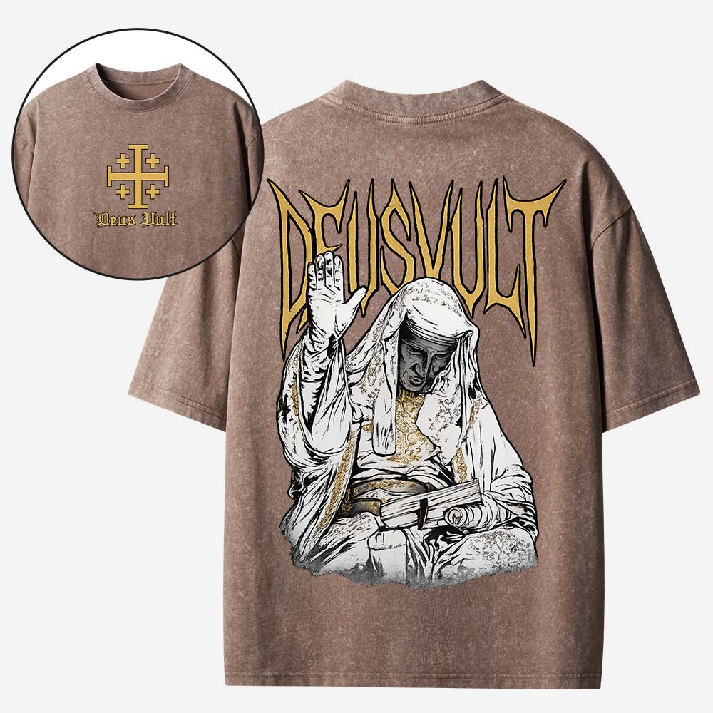 DEUSVULT Christian Washed T-Shirt