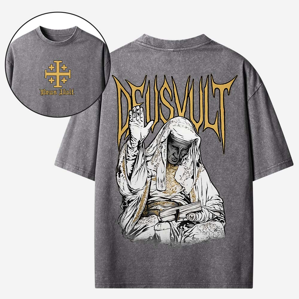 DEUSVULT Christian Washed T-Shirt