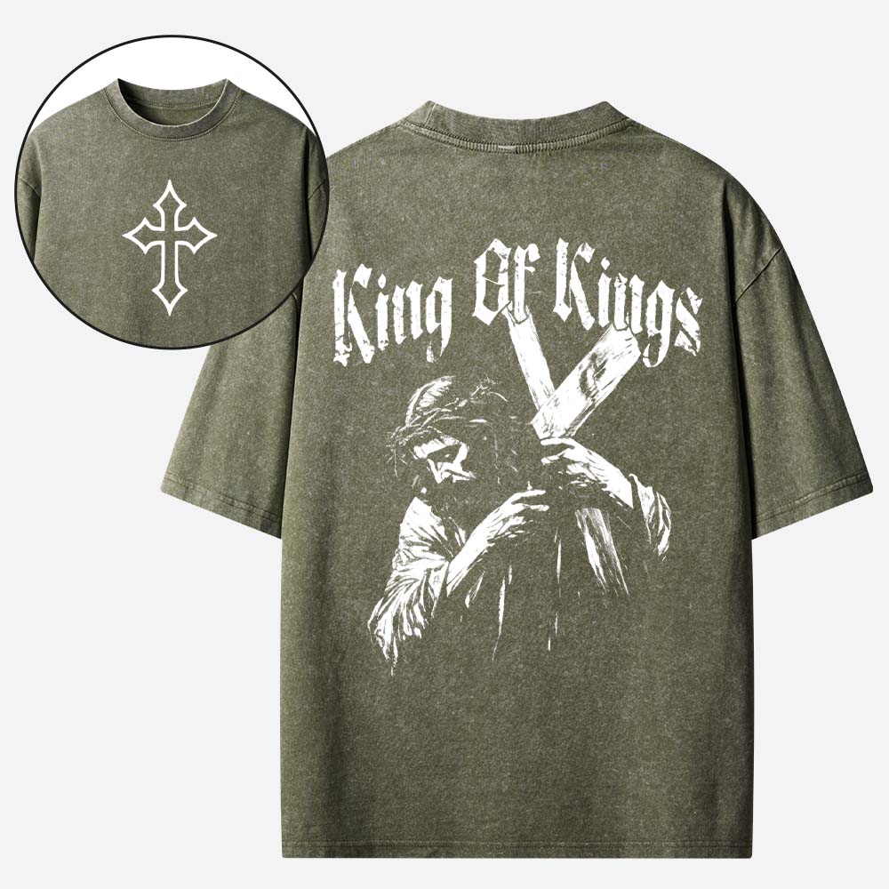 King of Kings Christian Washed T-Shirt