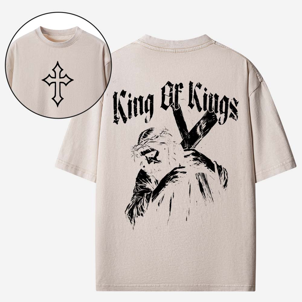 King of Kings Christian Washed T-Shirt