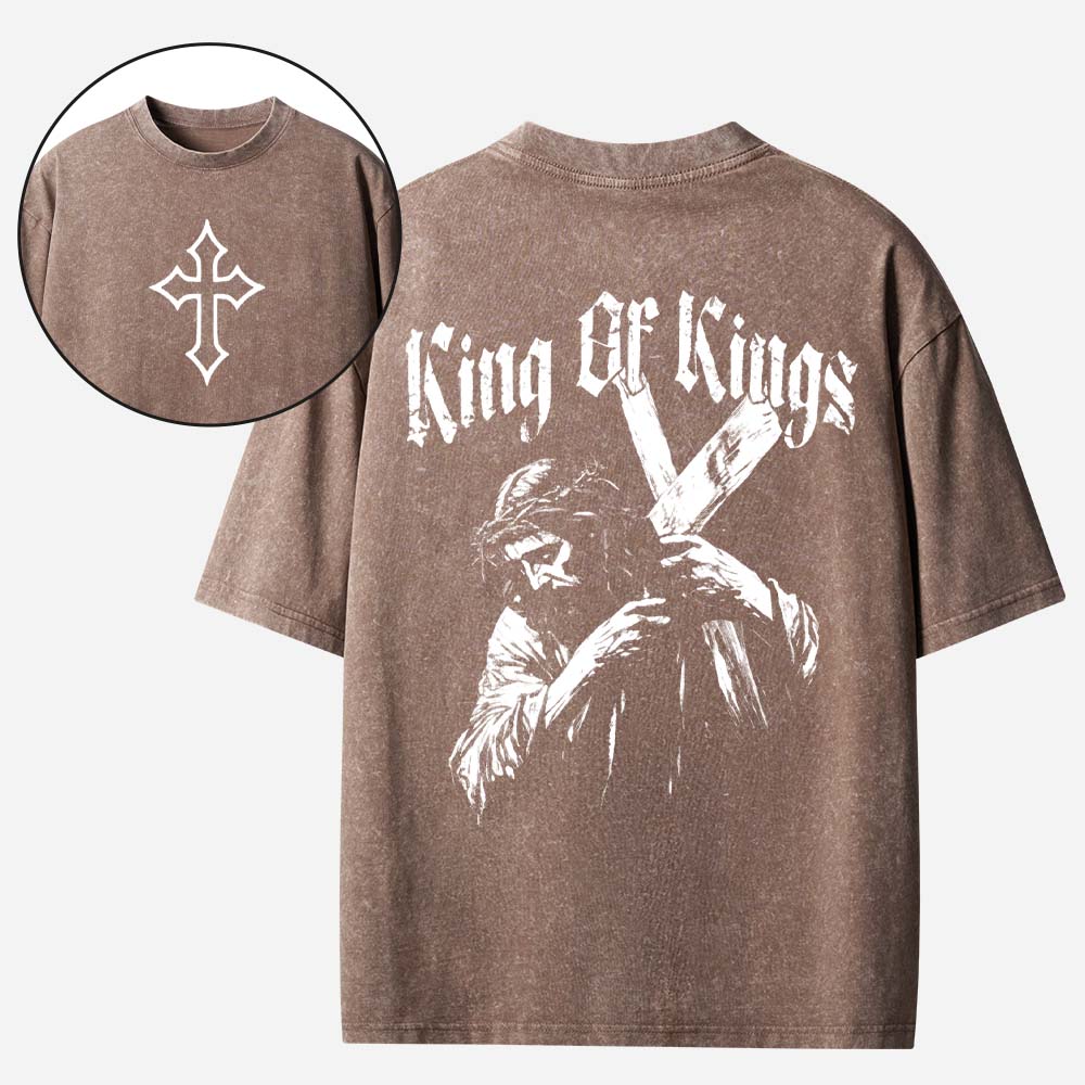 King of Kings Christian Washed T-Shirt