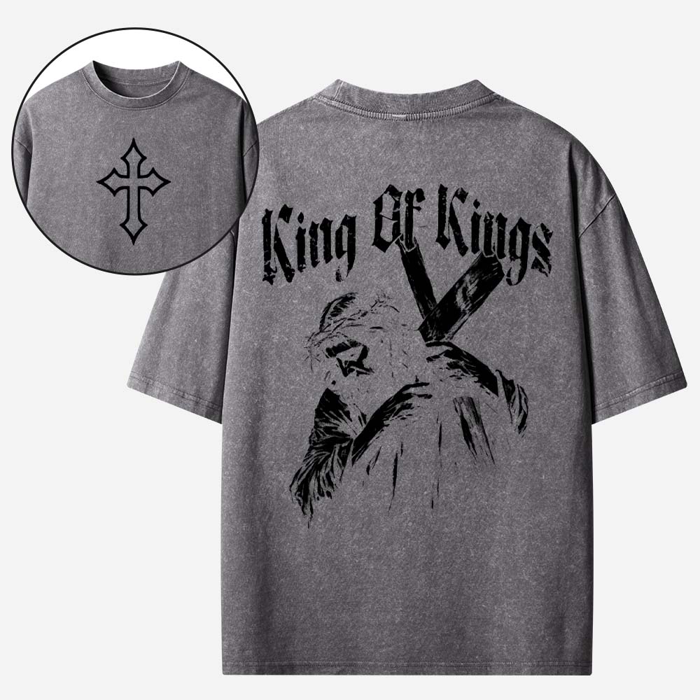 King of Kings Christian Washed T-Shirt