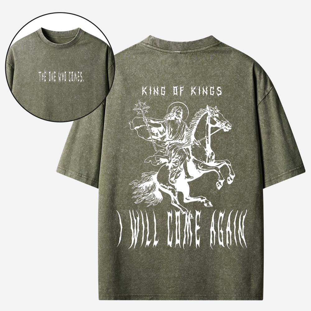 King of Kings Christian Washed T-Shirt