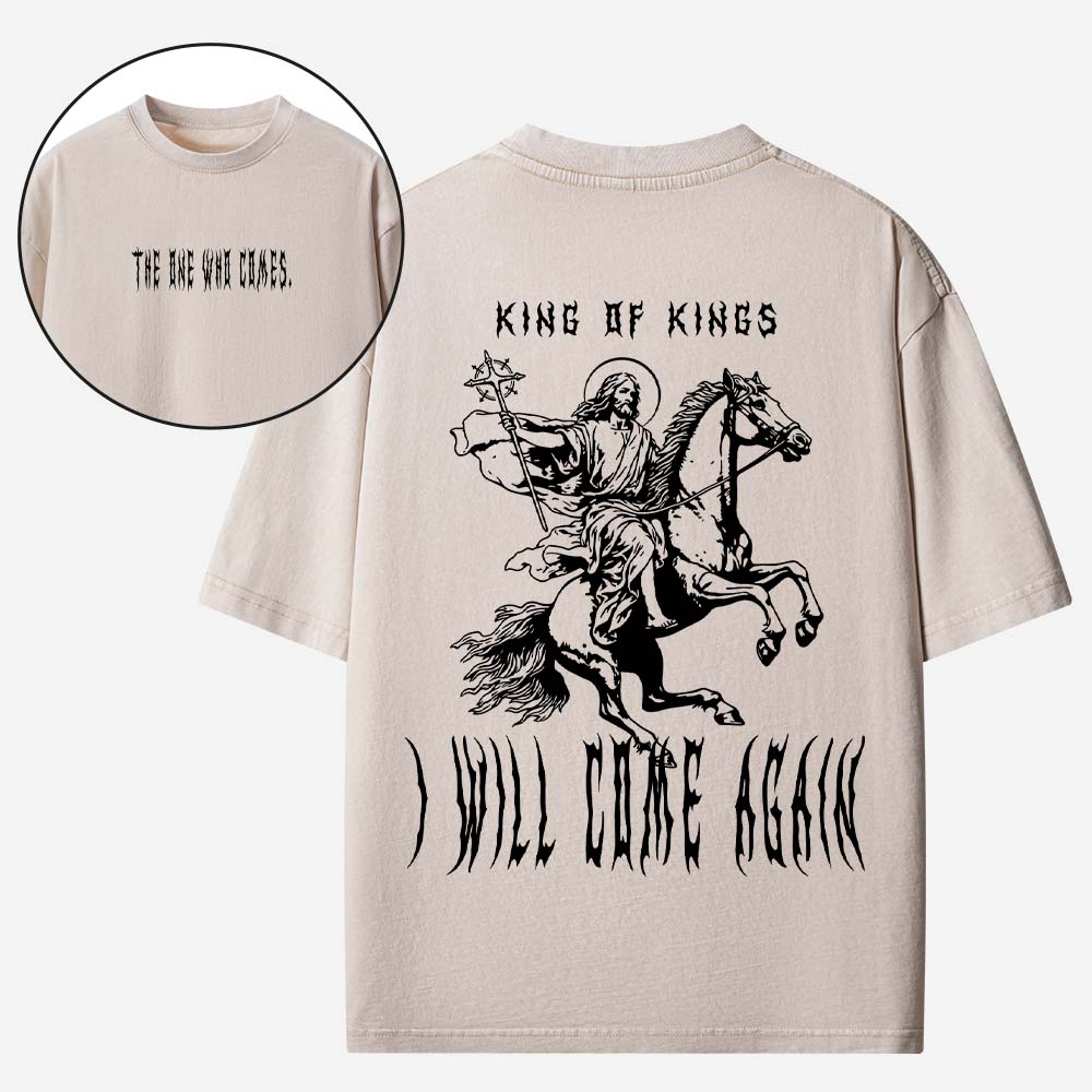 King of Kings Christian Washed T-Shirt