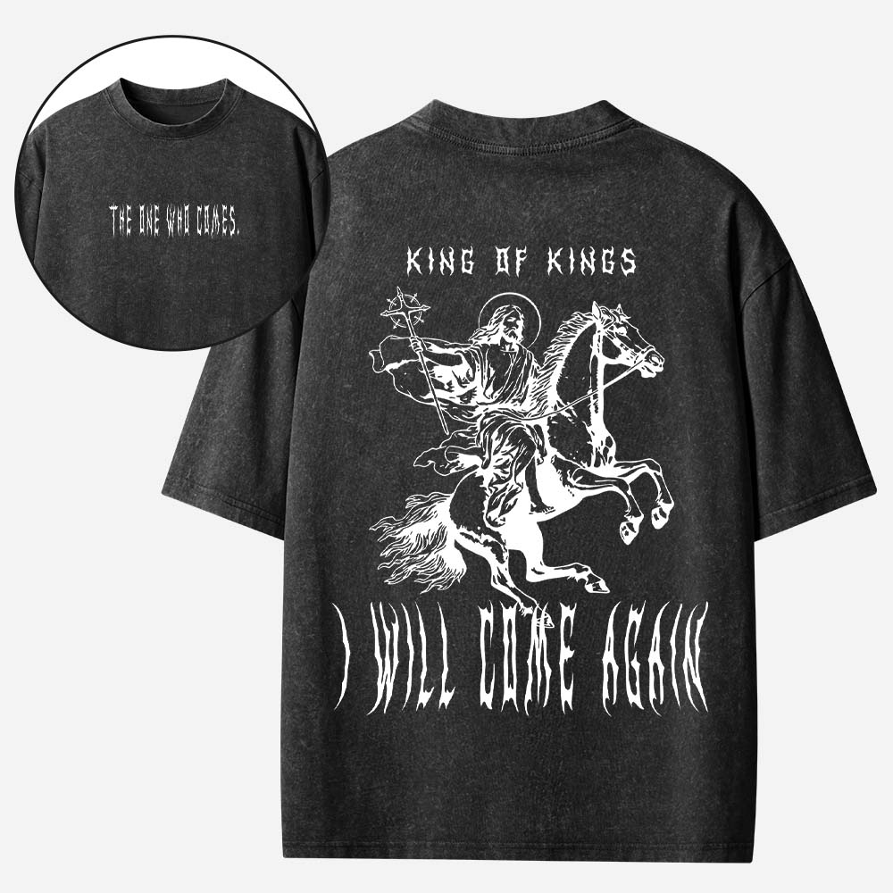 King of Kings Christian Washed T-Shirt