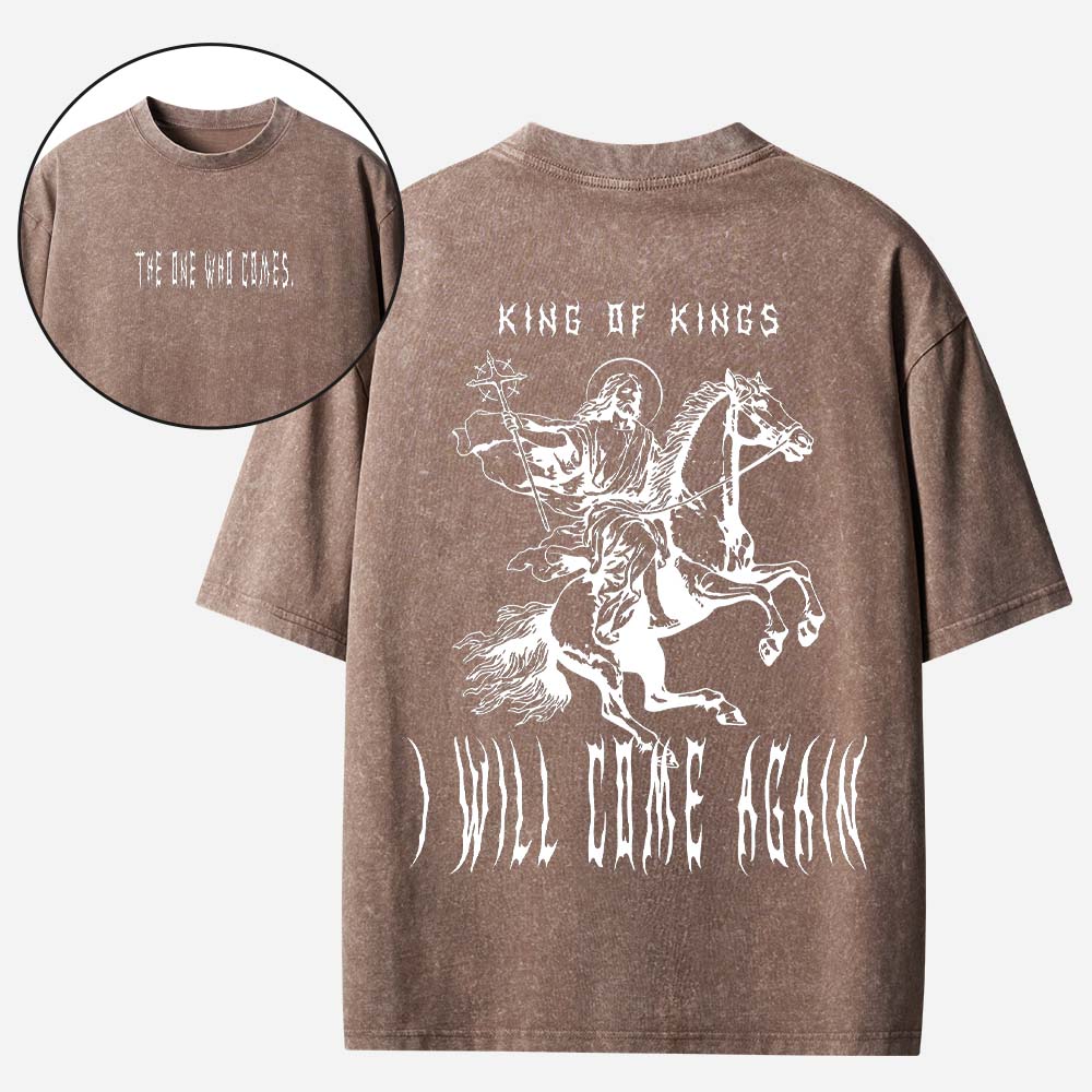 King of Kings Christian Washed T-Shirt