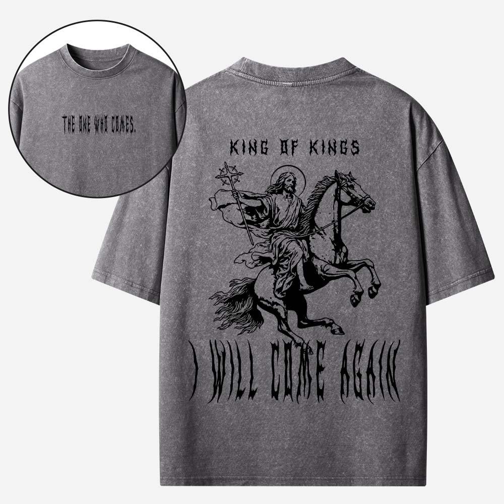 King of Kings Christian Washed T-Shirt