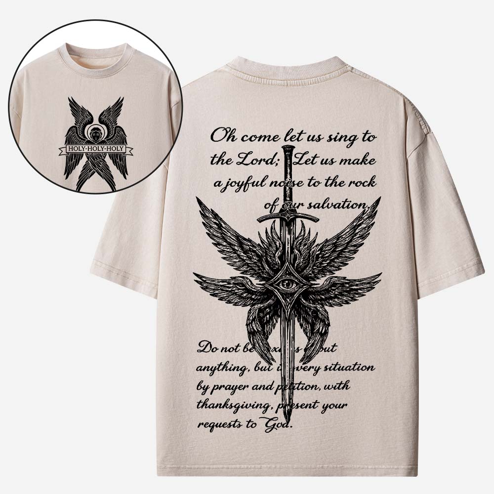 Seraphim Angel Christian Washed T-Shirt