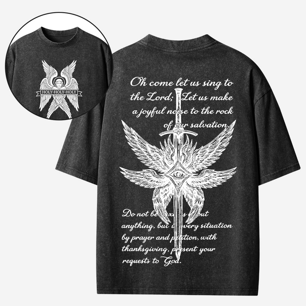 Seraphim Angel Christian Washed T-Shirt