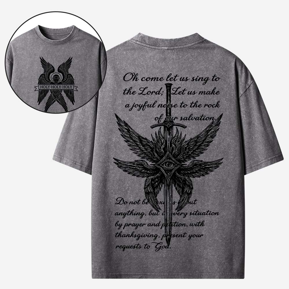 Seraphim Angel Christian Washed T-Shirt