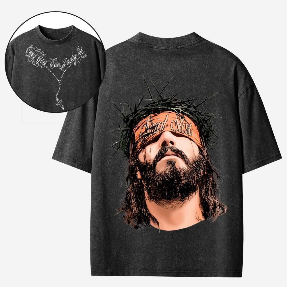 Only God Can Judge Me Christian Washed T-Shirt