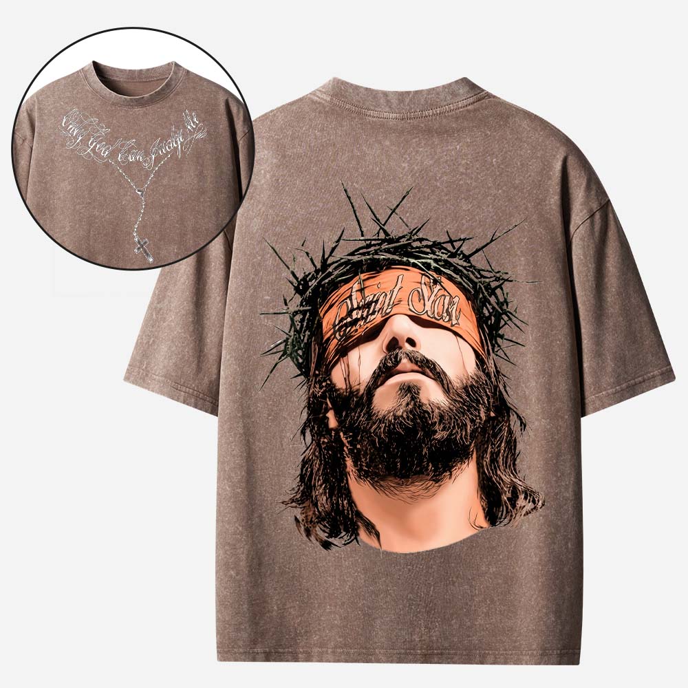 Only God Can Judge Me Christian Washed T-Shirt
