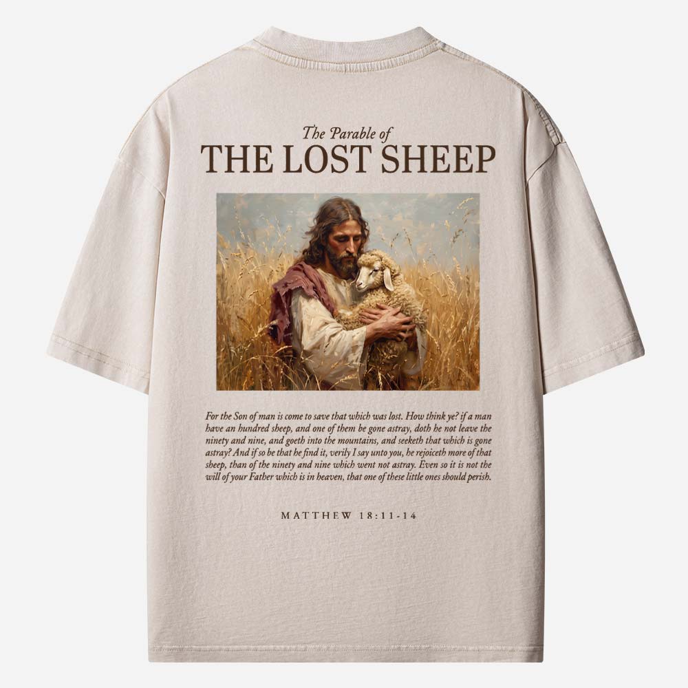 The Lost Sheep Bible Verse Christian Washed T-Shirt
