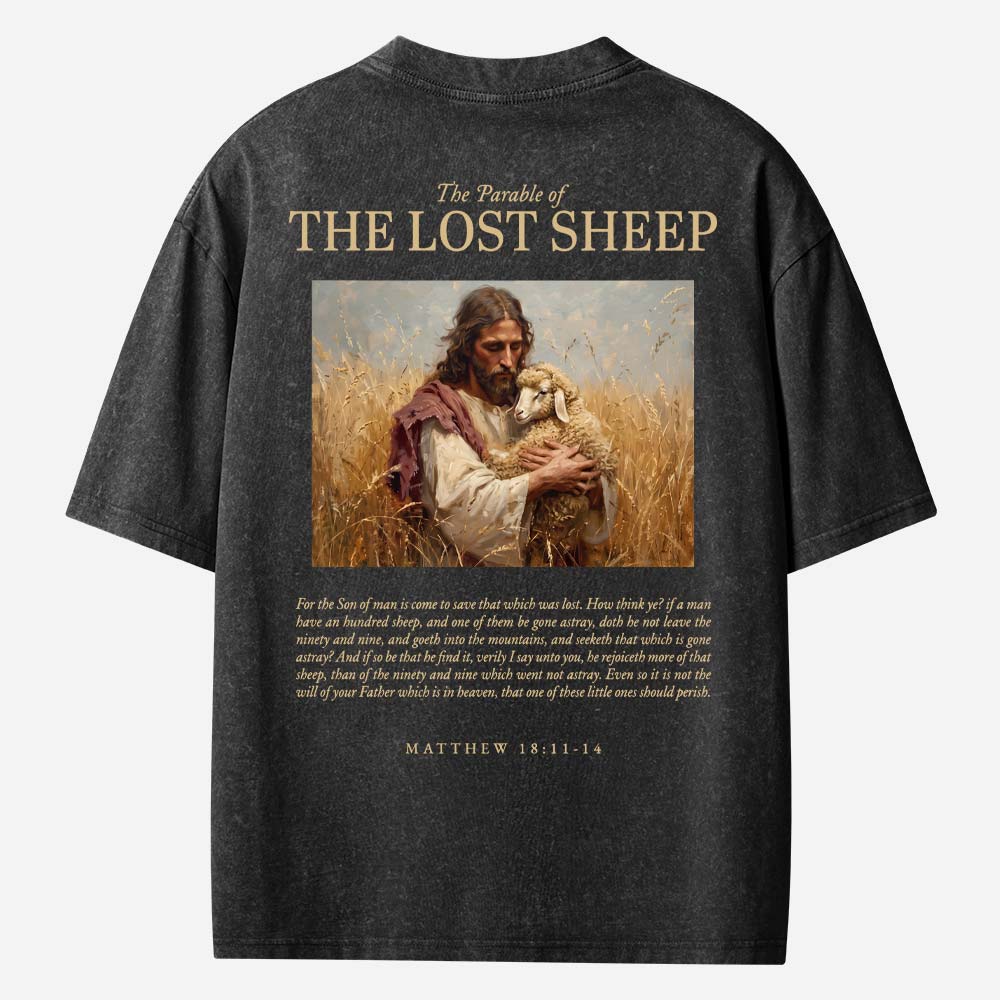 The Lost Sheep Bible Verse Christian Washed T-Shirt