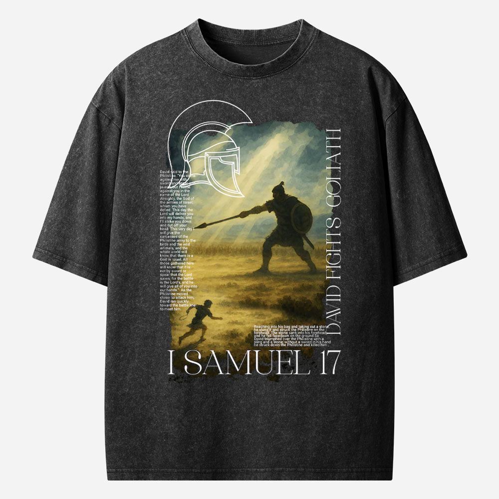  Bible Story Christian Washed T-Shirt