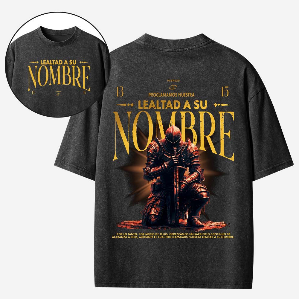 Lealtad a su Nombre Christian Washed T-Shirt