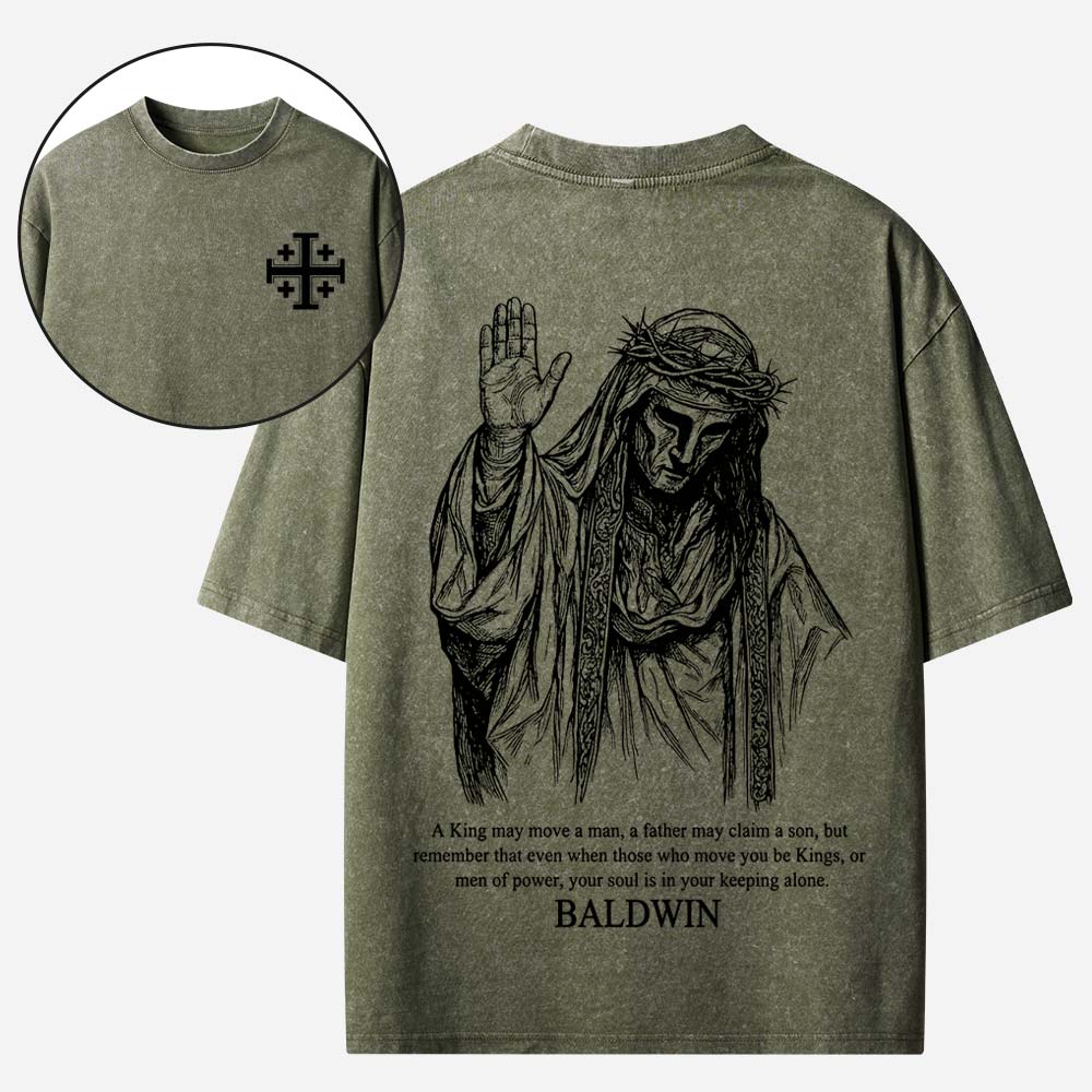 Baldwin IV Never Gave in to Illness Christian Washed T-shirt