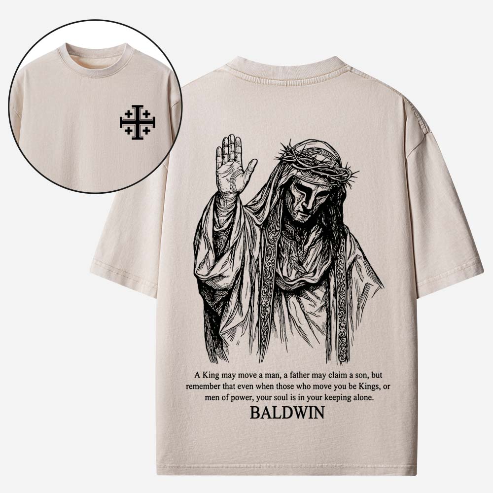 Baldwin IV Never Gave in to Illness Christian Washed T-shirt