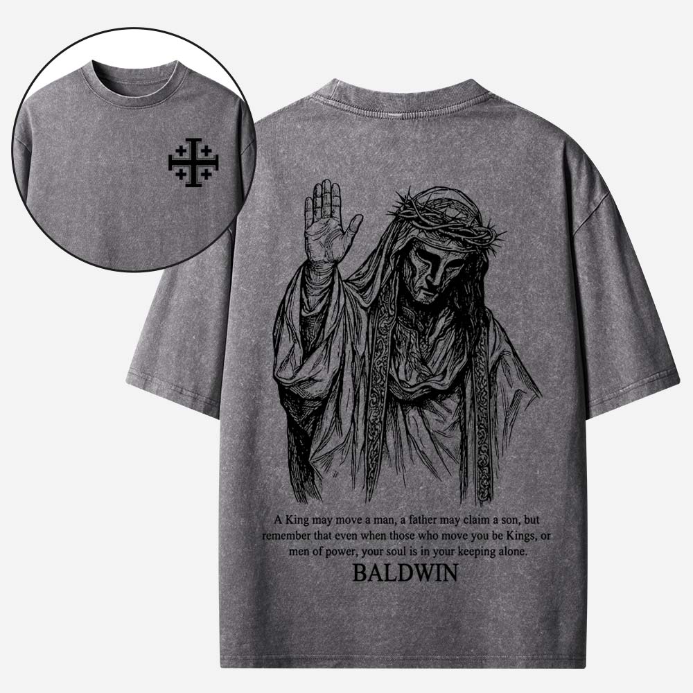 Baldwin IV Never Gave in to Illness Christian Washed T-shirt