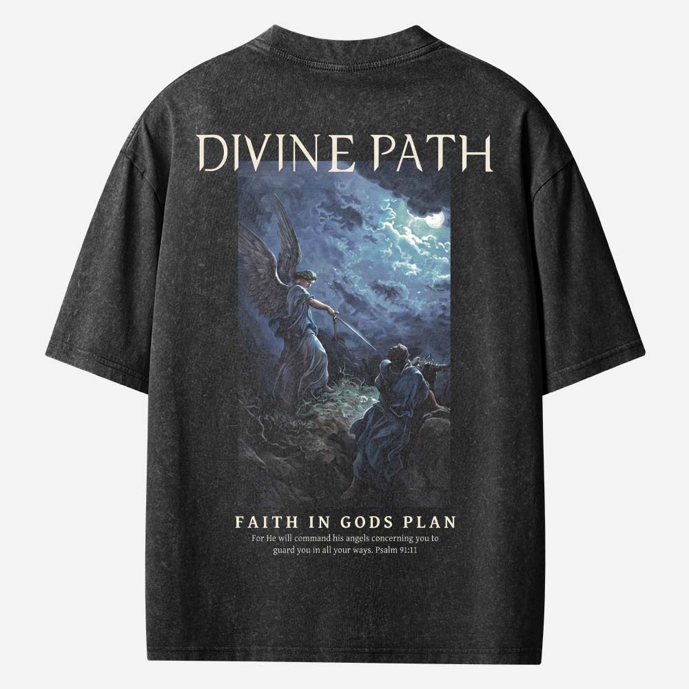  Divine Path Christian Washed T-Shirt