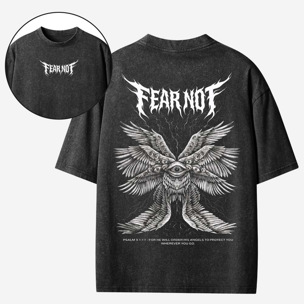 Seraphim Fear Not Christian Washed T-Shirt