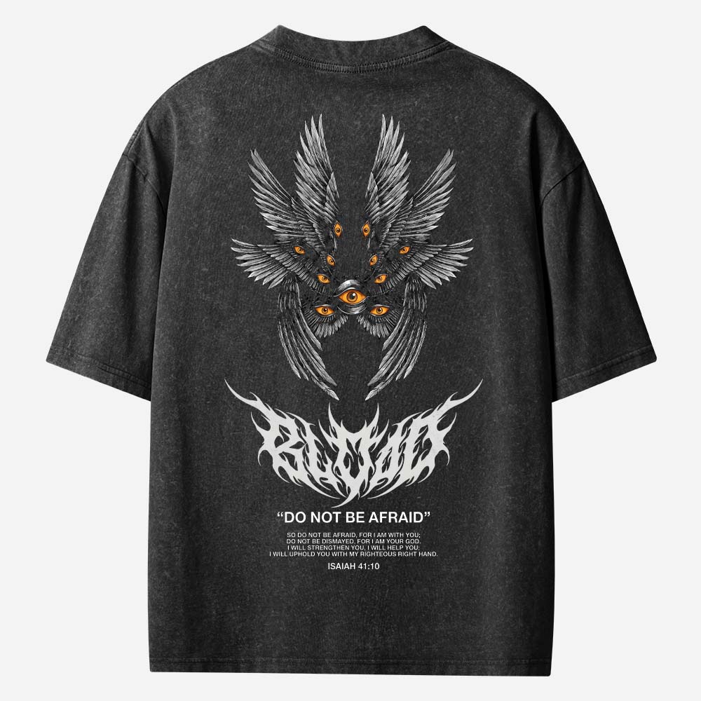 Black Seraphim Christian Washed T-Shirt